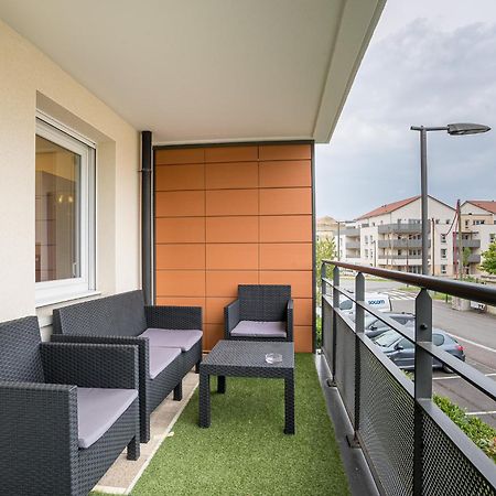 Spacieux - 4 Pers' - Balcon - 2 Lits - Parking Woippy Luaran gambar